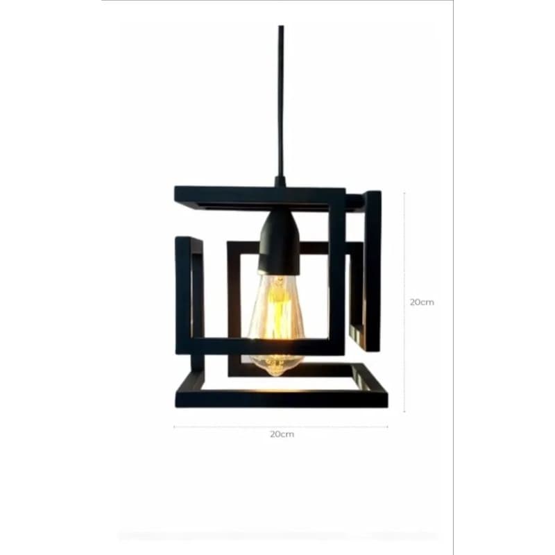 Luminária Pendente Infinito SP109 – Design Geométrico Moderno