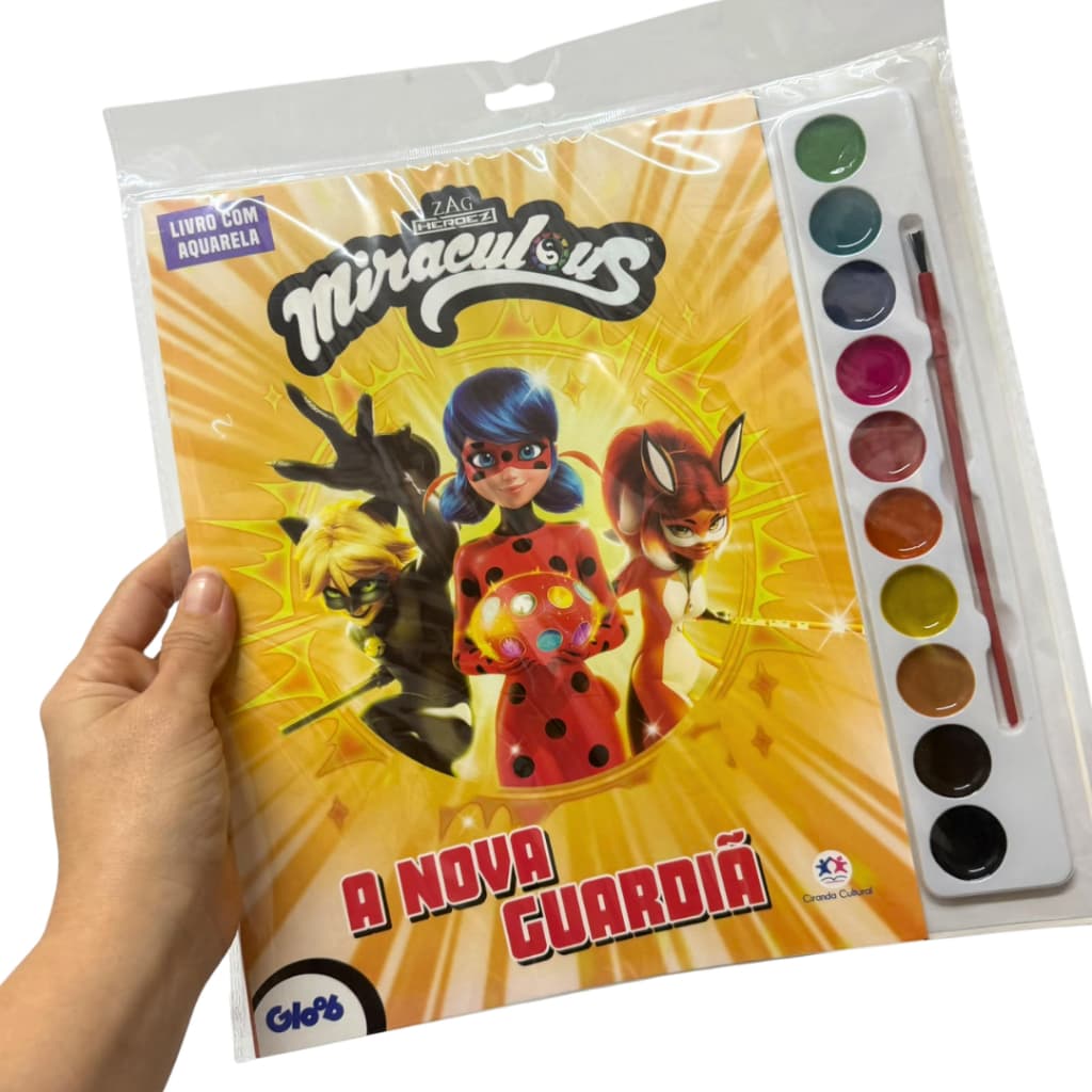Livro Infantil Aquarela Ladybug A Nova Guardia Pintura Colorir Com Pincel Tinta Ciranda Cultural