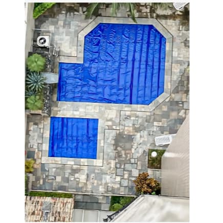 Lona Térmica Piscina 7x3,5 500 Micras + Proteção Uv 3x7 Cor Azul