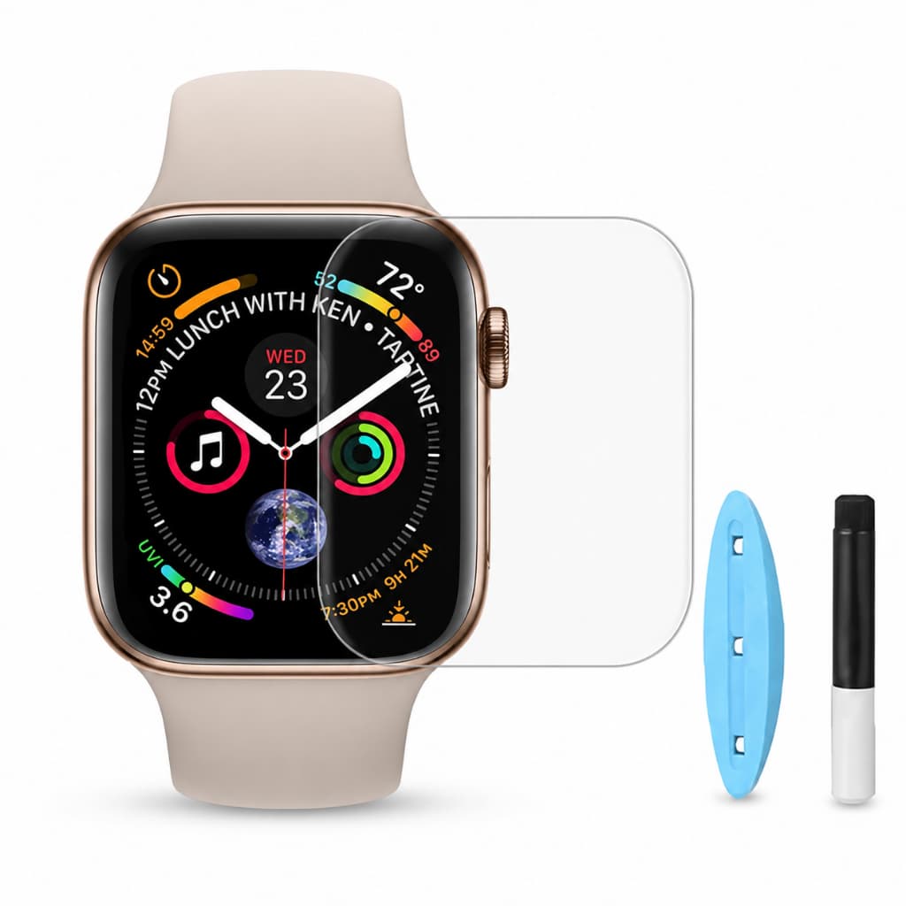 Película De Vidro Cola Líquida Uv Para Apple Watch 44mm