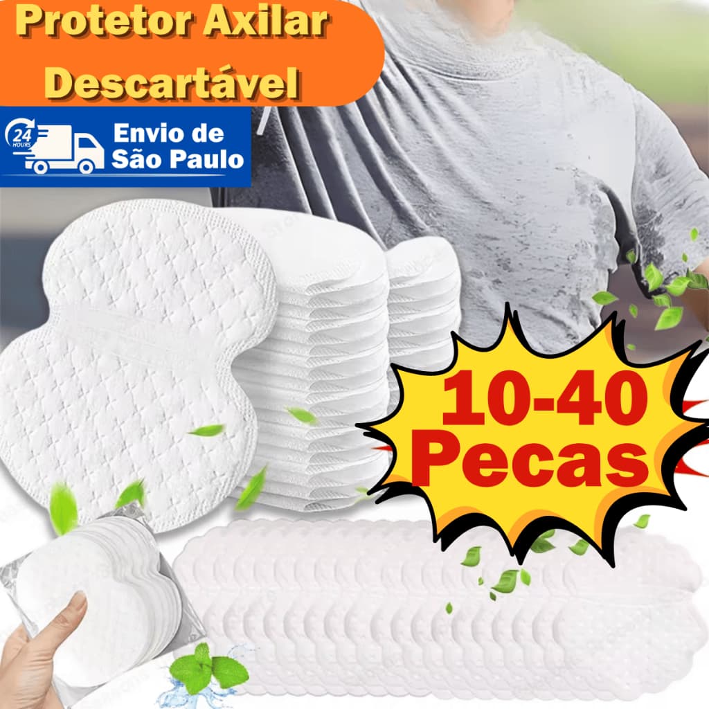 Kit Protetor Axilar Descartável com Alta Absorção de Suor E Garantindo Frescor No verão