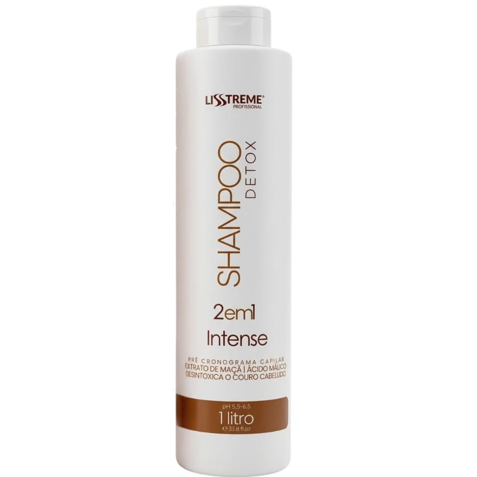Shampoo Detox 2em1 Intense Pré Quimica 1L Lisstreme