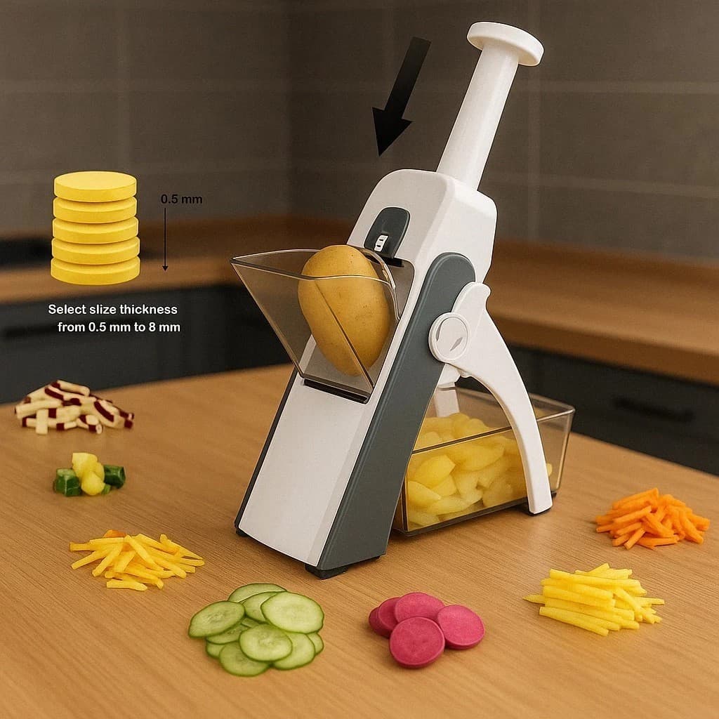 Slicer Grater Vegetable Cutter 5 Functions Multifunctional Vegetables Fruits Potato Chopper