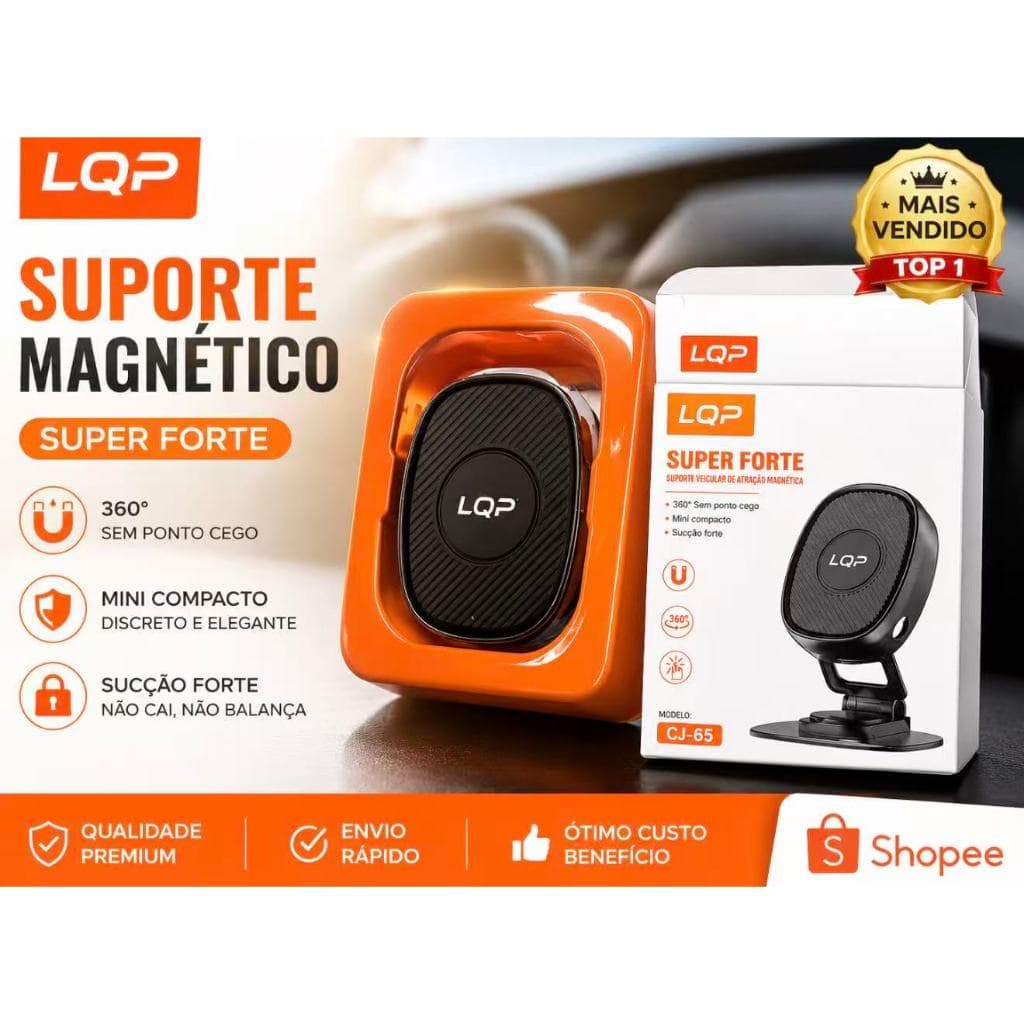 Suporte Celular Automotivo Magnético Forte Painel Universal Para iPhone Android