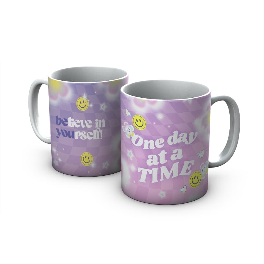 Caneca Believe in yourself Cerâmica Personalizada Porcelana Xícara Presente