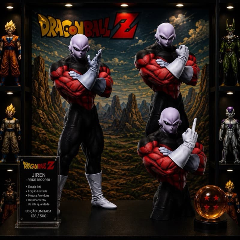 Action Figure Jiren 28Cm Torneio Do Poder Dragon Ball Z Vilão Super
