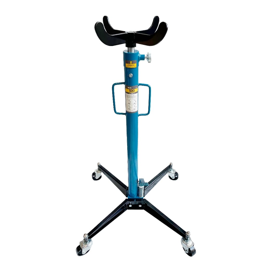 Macaco Telescópico Para Tirar Câmbio Transmissor 1 Estágio 500Kg Azul- Ribeiro Equipamentos