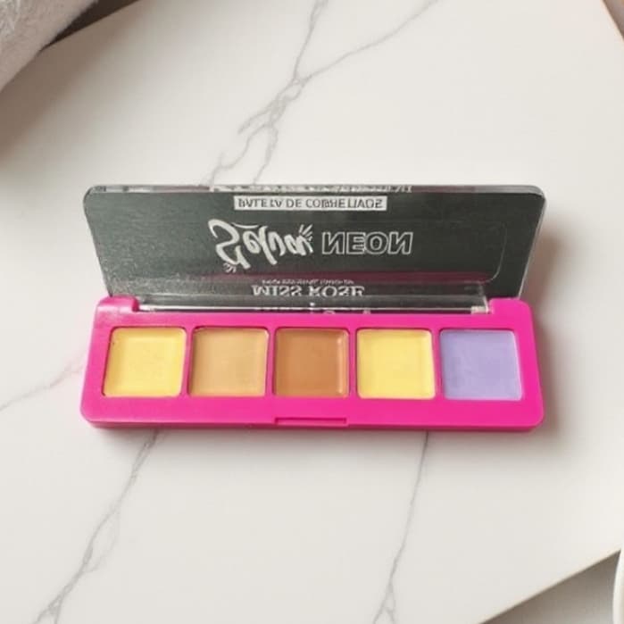 Paleta Corretivo Maquiagem 5 Cores Multifuncional para Olheiras Manchas e Imperfeições