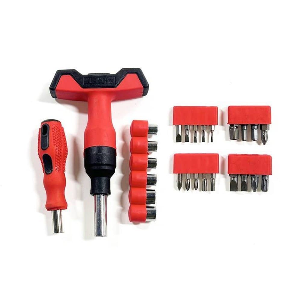 Jogo De Chave Com Ponteiras Kit Completo Chave T Fenda Philips