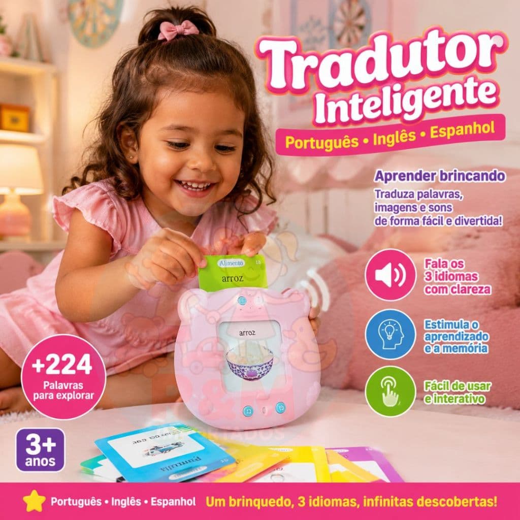 Máquina Cartões Pronúncia Aprendizagem Oral Inglês Espanhol Precoce Alfabetização Brinquedo Infantil