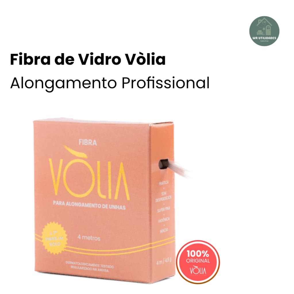 Fibra de Vidro Volia Alongamento 4 m 4,5 gr Unha Original Imediato