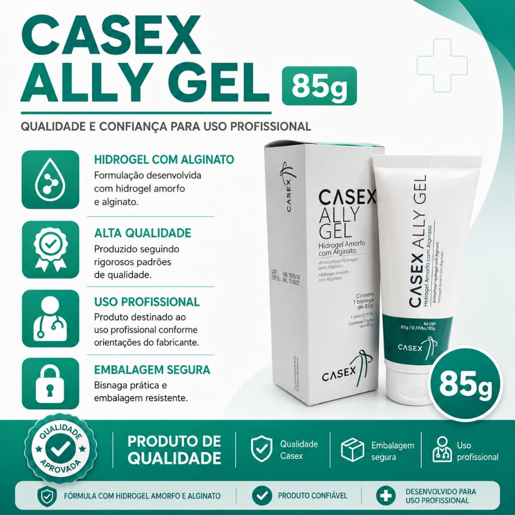 Pomada Hidrogel c/ Alginato 85g - Casex