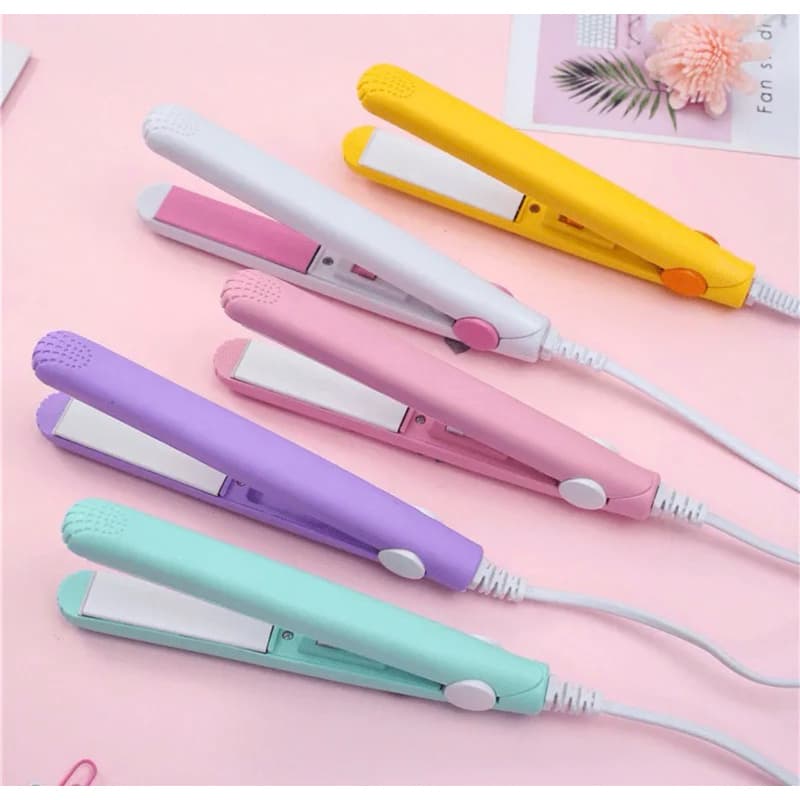 mini chapinha prancha de bolsa portátil cabelo bivolt