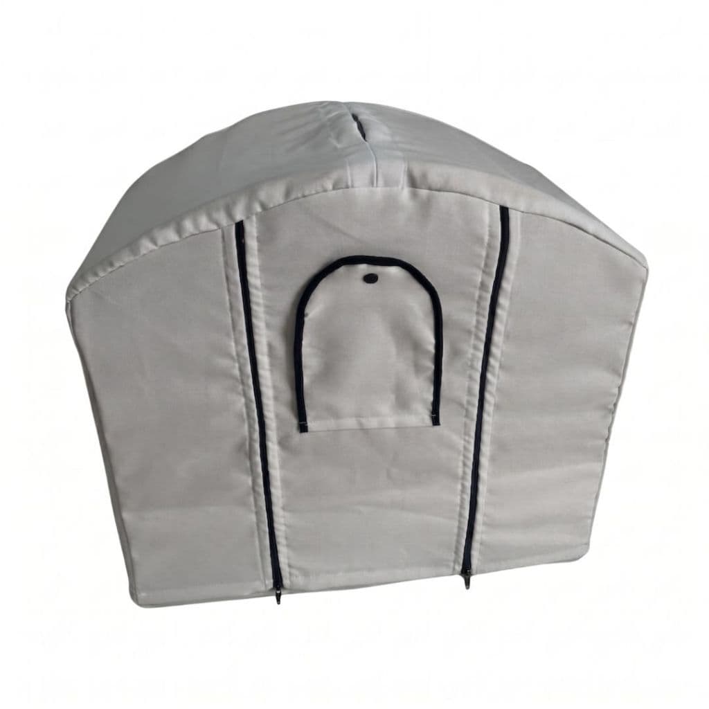 Capa de Gaiola Cinza Luxo Coleiro e Trinca Ferro 2 Fechos Elite das Capas Papa Capim Pixarro