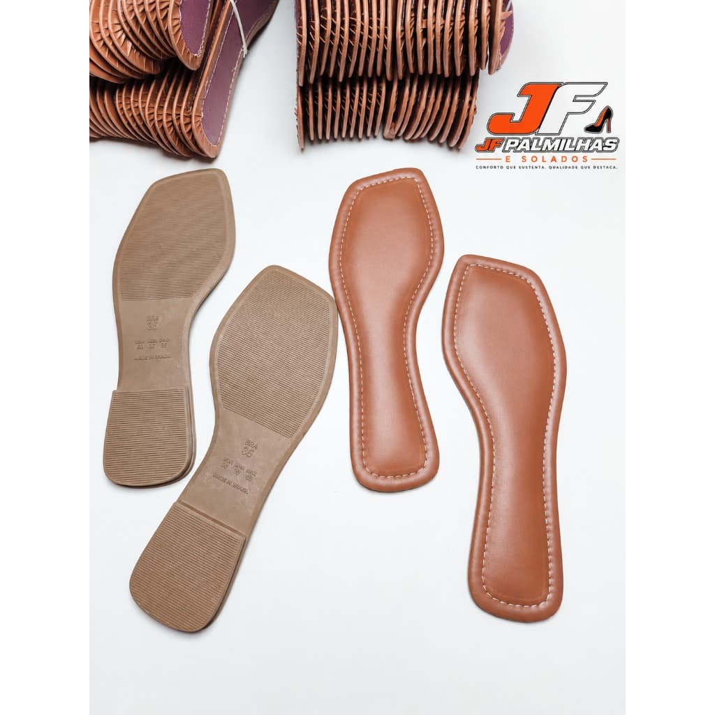 Kit Grade 24 Pares Solas e Palmilhas, Para Rasterinhas 33 ao 43 espuma 6mm Superconfortavel ESCOLHA OS NUMEROS