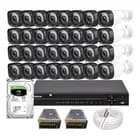 Kit 32 Cameras Segurança Infravermelho Dvr 32 Ch Intelbras