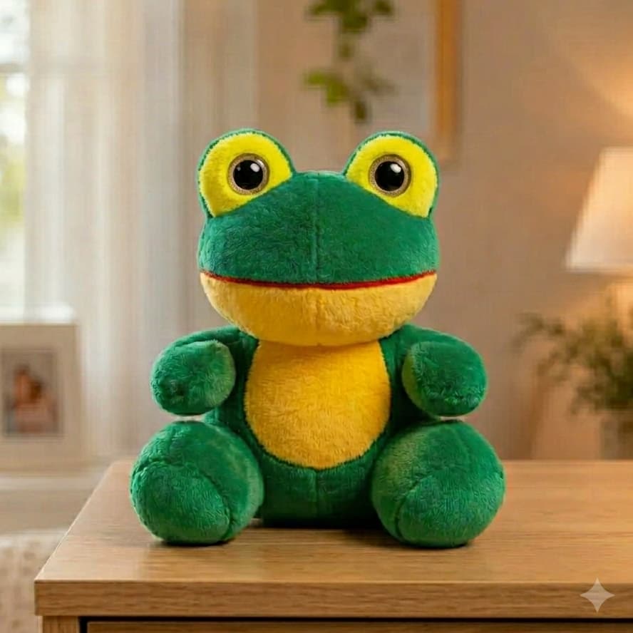 Sapo De Pelúcia Para Cestas E Presentes Sapinho Verde