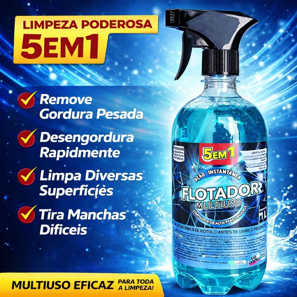 Limpa Sofa Tenis Cozinha Flotador Multiuso Concentrado 1 Ltr