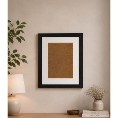 Moldura A4 21x30 C/paspatur De 3cm Quadro C/vidro Decorativo