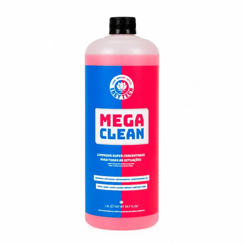 Megaclean 1,5L Easytech Super Limpador Multi Superfícies Concentrado