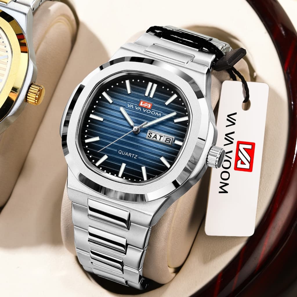 Relógios Homens Marca Original Ponteiro Luminoso De Aço Inoxidável À Prova D'água Casual Business Sports Quartz Analog