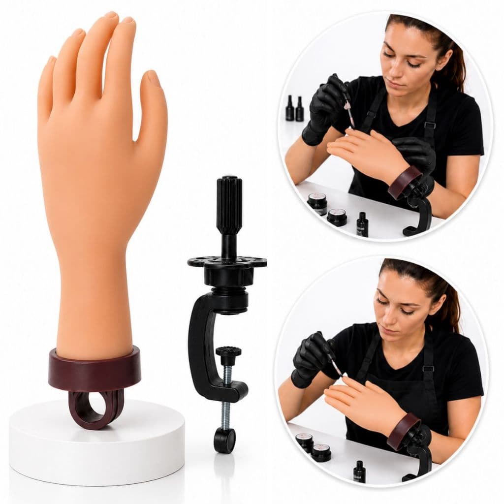 Mao Para Treinamento De Manicure (Mao Para Treinamento De Manicure (unha) Acrigel + Suporte