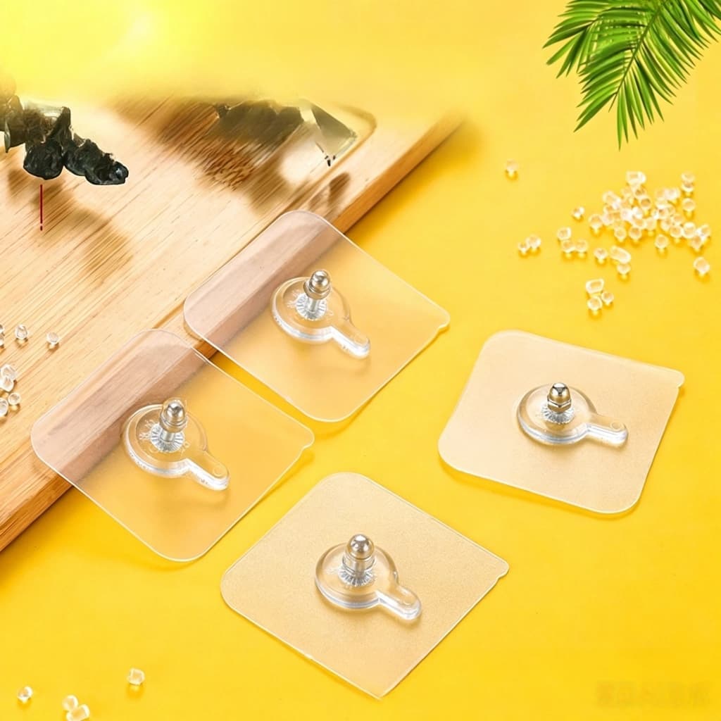 8 Kit 8Mm Gancho De Parede Adesivo Multiuso Para Pendurar Banheiros NO Há Necessidade De Fazer Furos