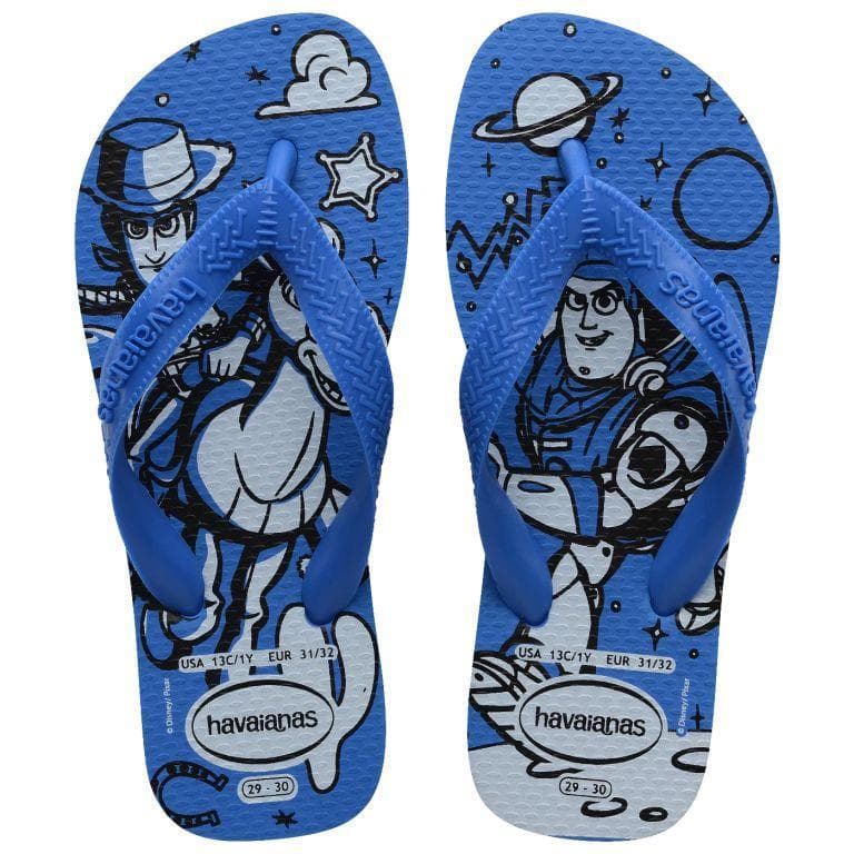 Chinelo Sandália Havaianas Kids Top Disney Toy Story Azul - Original