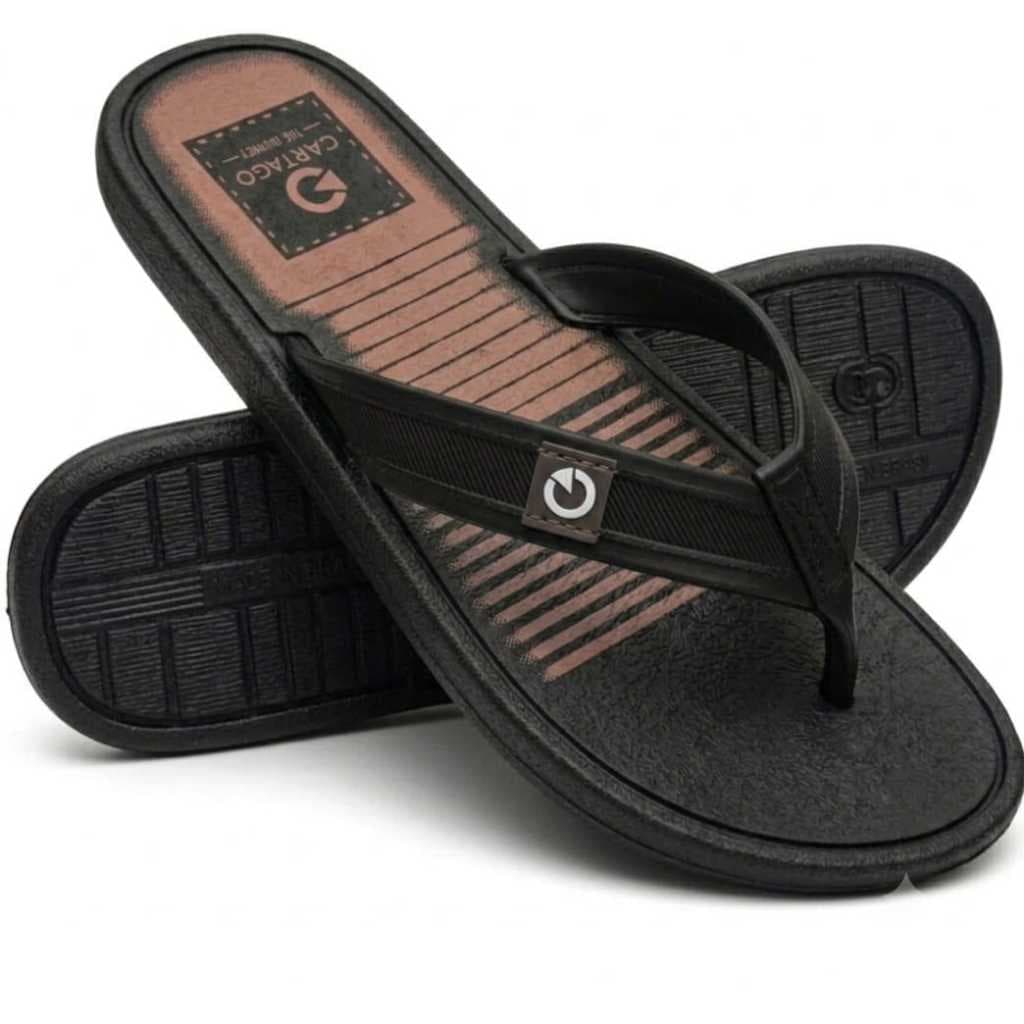 Chinelo  Sandalia Masculino Antiderrapante Borracha Leve e Confortavel Promoçao