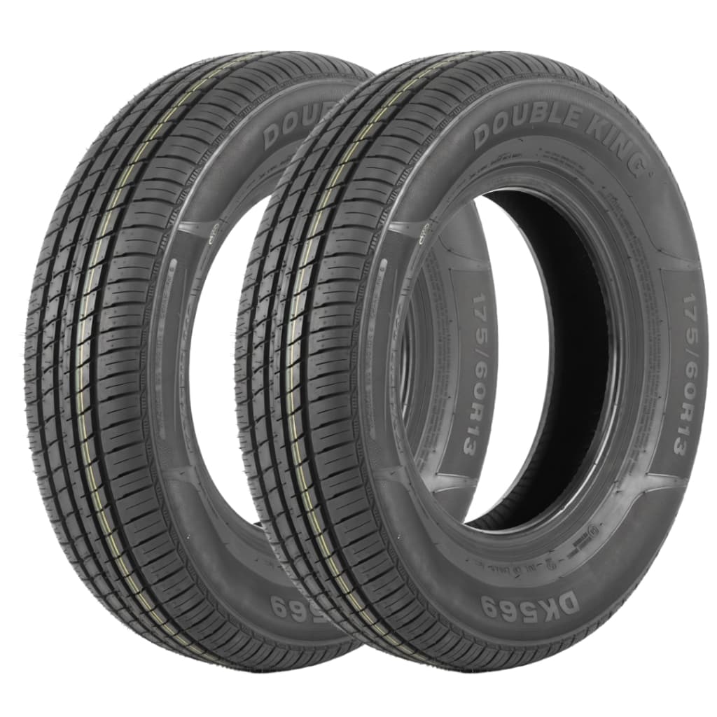 Kit 2 Pneus 175/60 R13 Double King DK569 77H Aro 13 Novos