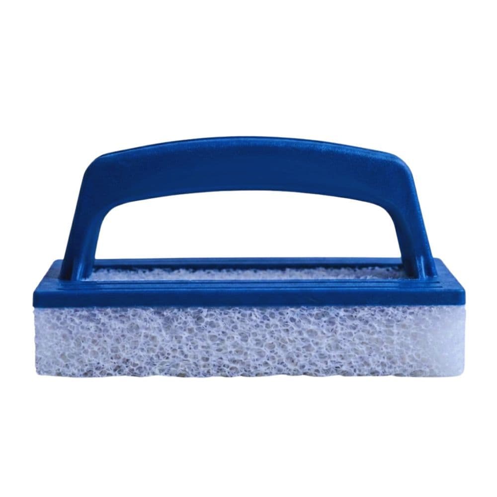 Esponja Limpa Bordas Para Limpeza de Piscina Com Alça Apoio De Mão Azul