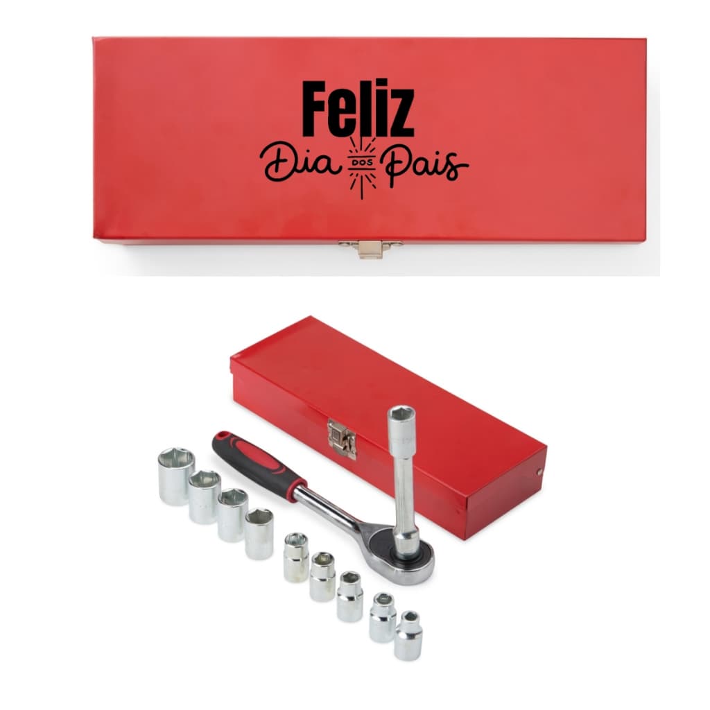 Kit Ferramentas 12 Peças Personalizado Dia dos Pais