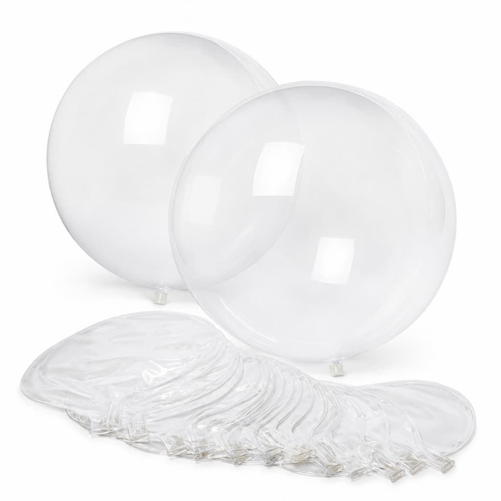Balão Bubble Transparente Cristal 24 Polegadas 60cm Kit 5 10 20 50 Un Bubble Decoração Casamento
