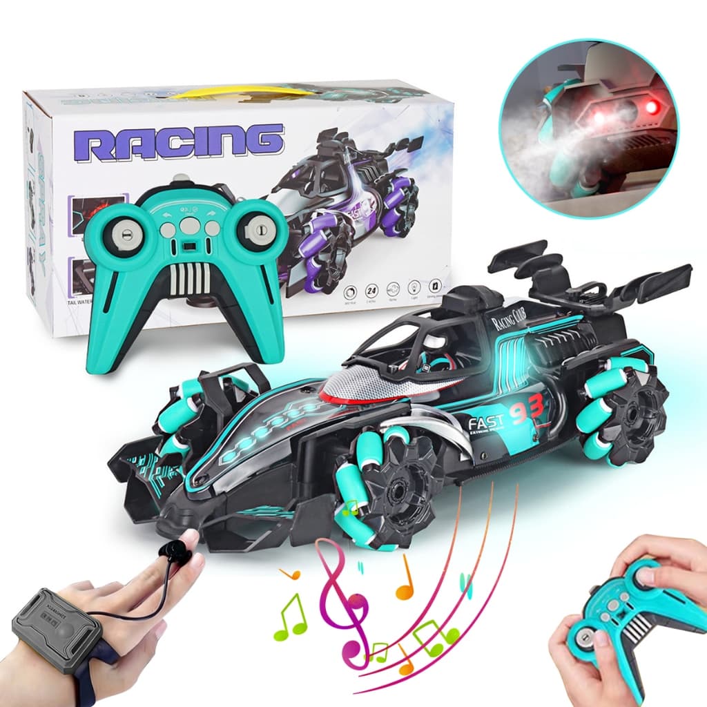 Carrinho de Controle Remoto Fórmula 1 Recarregável com Drift, Fumaça e Luzes - brinquedos infantis