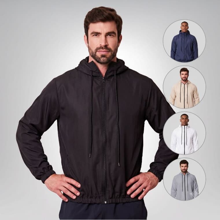 Corta Vento Masculino Premium Impermeável Semi Forrado Várias Cores