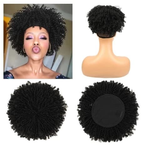 Afro puff cacheado FASHION LINE AYLA puf organico fibra 20cm