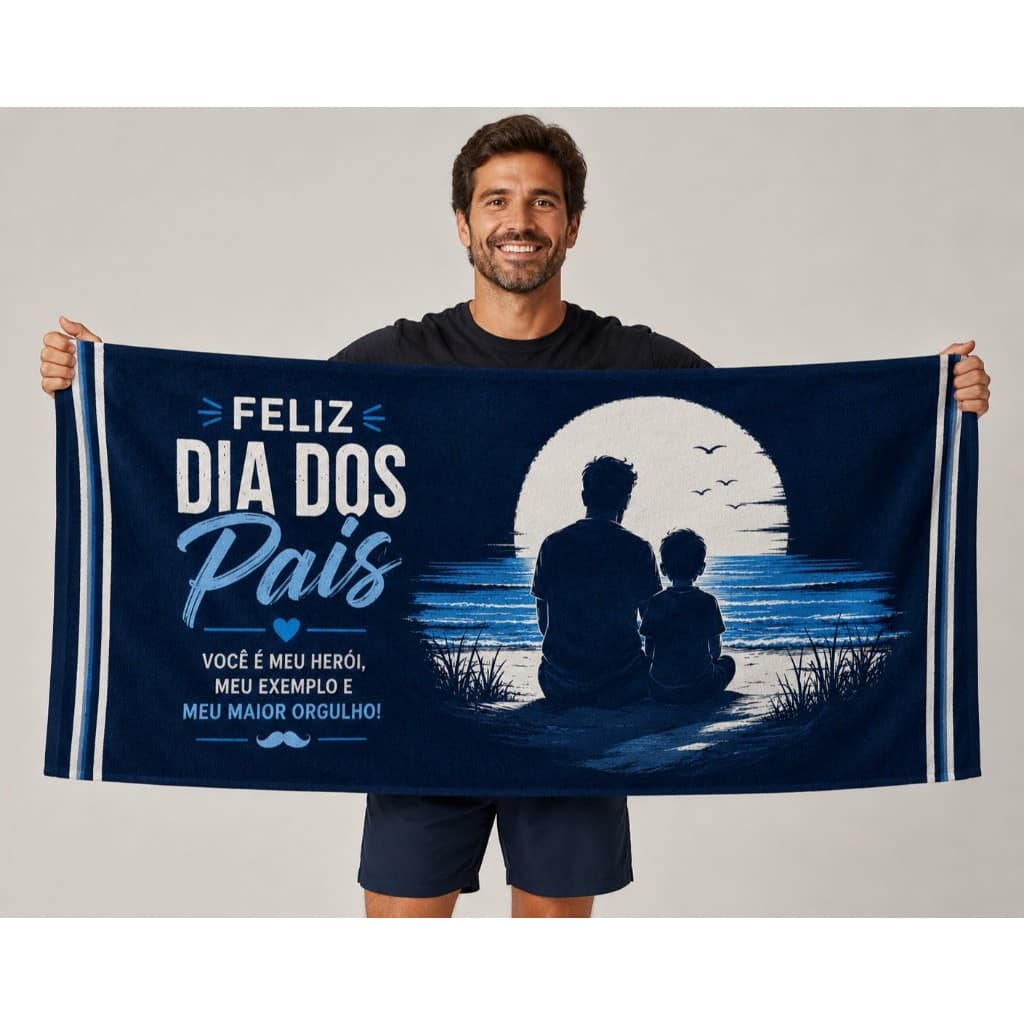 Toalha de praia Personalizada | Presente Dia Dos Pais