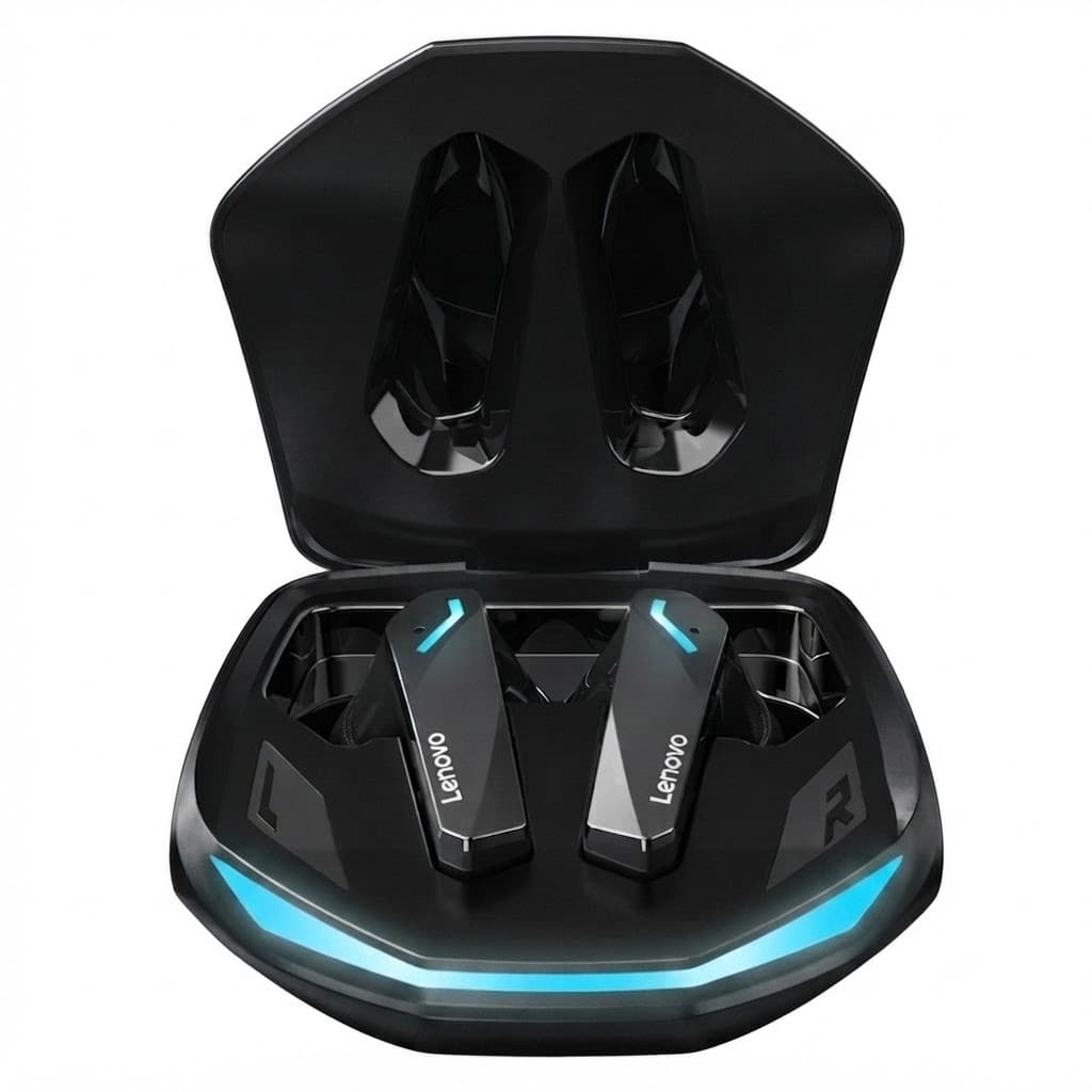 Fone de ouvido Gamer Lenovo GM2 PRO sem fio para jogos Bluetooth 5.3 com Microfone