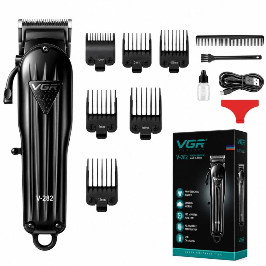 Maquina de Cortar Cabelo e Barba Profissional Com Display Digitak Sem Fio 110-220v