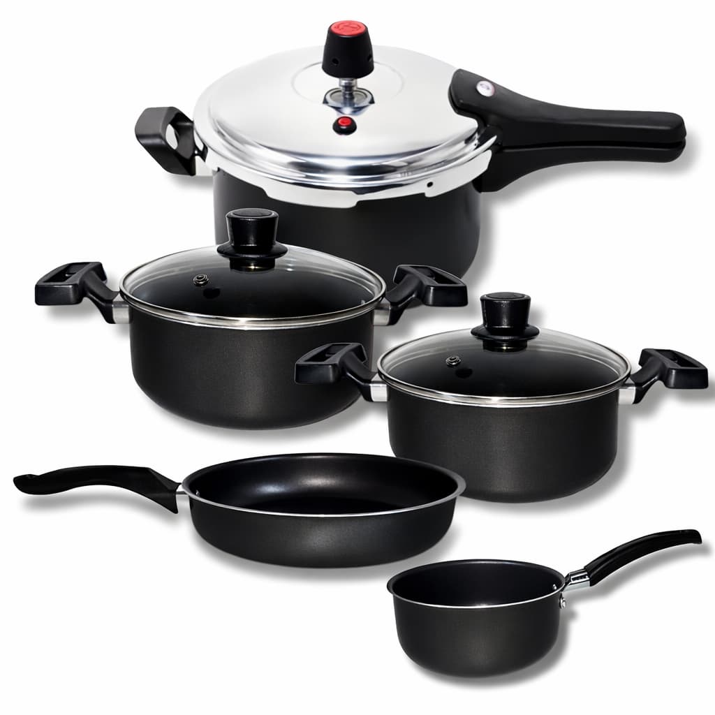 Kit De Panelas 5 Peças Com Panela De Pressão 3l Teflon Gal
