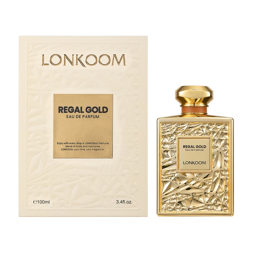 Perfume Importado Árabe Masculino Feminino LONKOOM Regal Gold EDP 100ml Brand Collection Perfumes