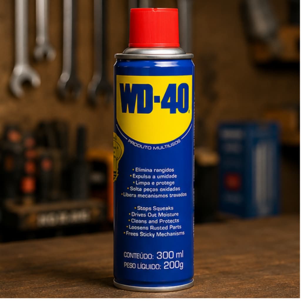 WD-40 DESENGRIPANTE LUBRIFICANTE SPRAY MULTUSO ANTIFERRUGEM