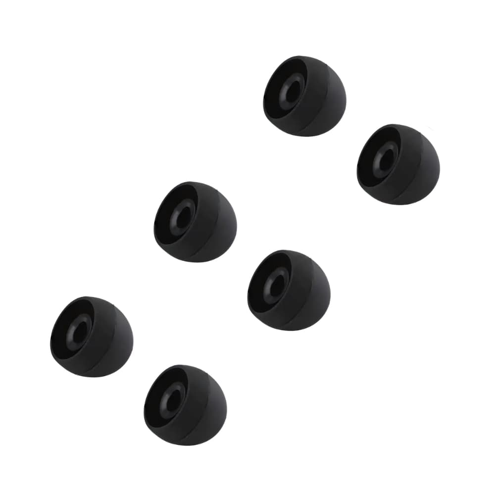 Borrachinhas Borracha Premium Para Fone De Ouvido 3 Pares Preto