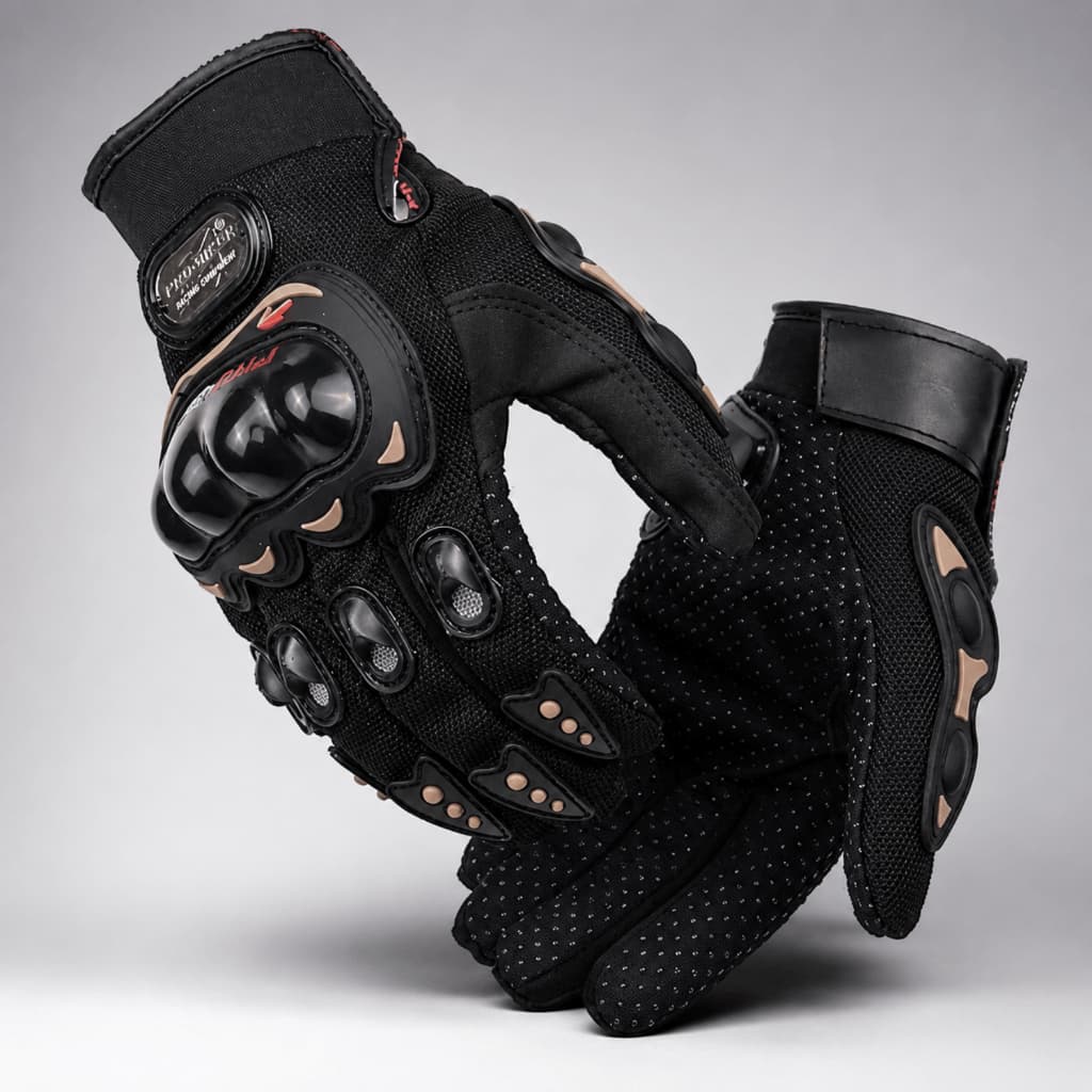 Luva Touch screen Pro Biker impermeável Protetor Dedos Proteção motoboy