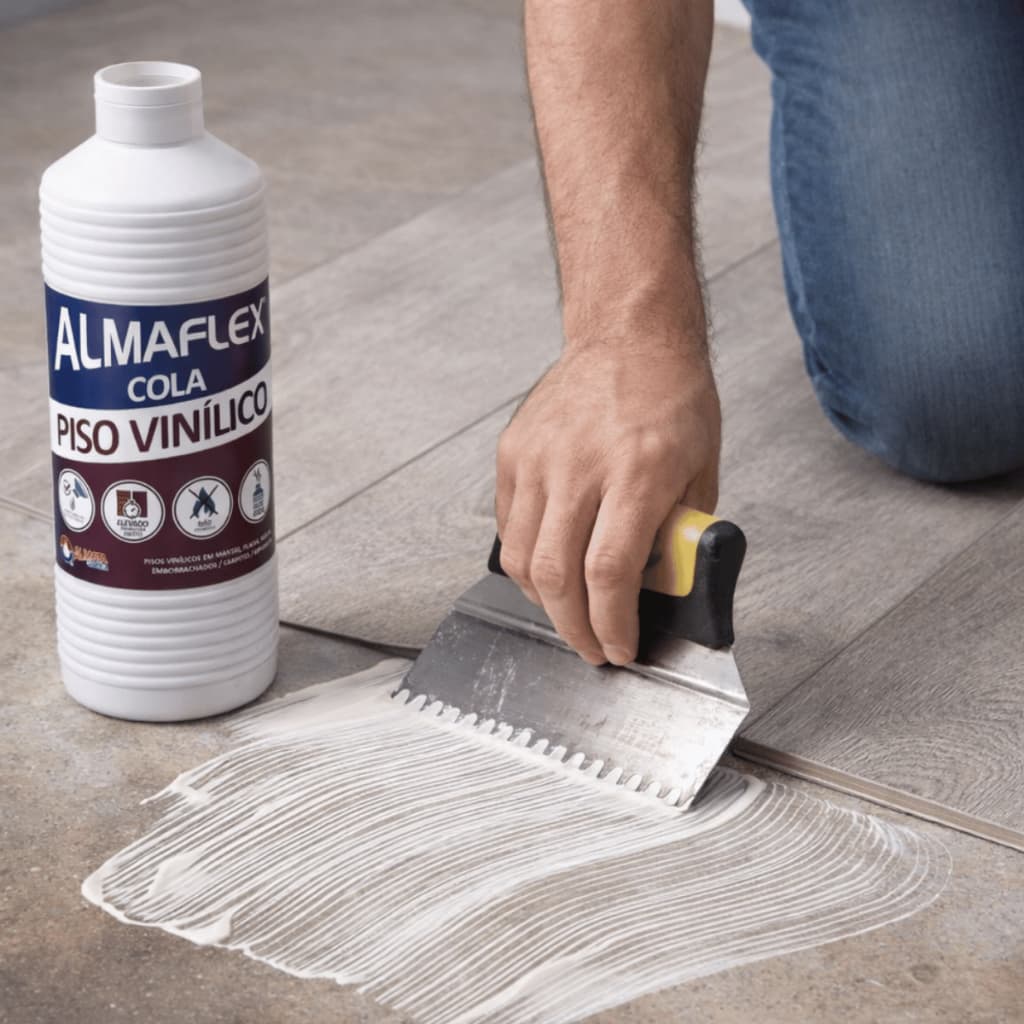Cola para Pisos Vinílicos Almaflex 804 Adesivo Acrílico 1kg