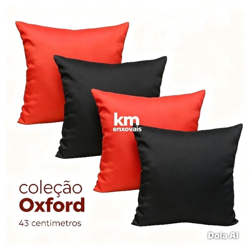 Capas de almofadas em Oxford,em lindas combinações