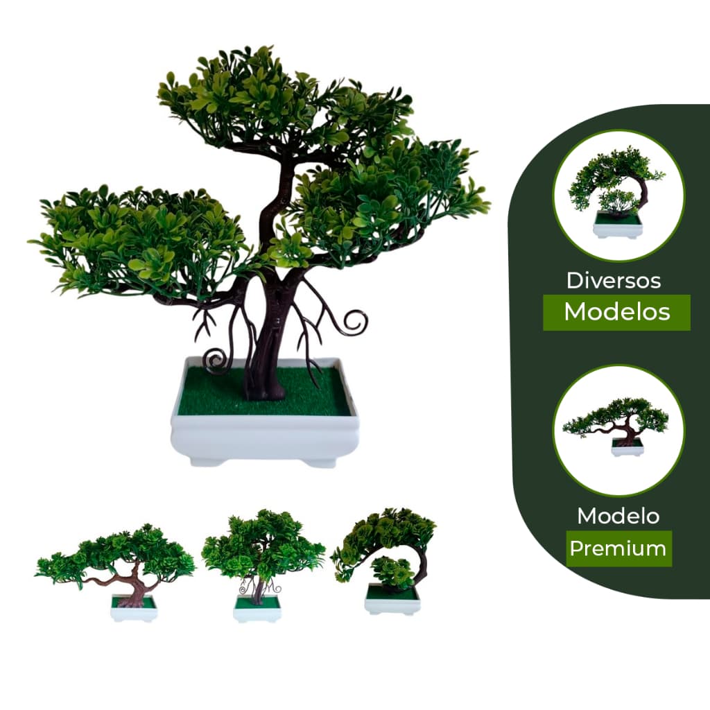 Bonsai Artificial Plástico Realista Natural Pinho Bonsai para Decorações