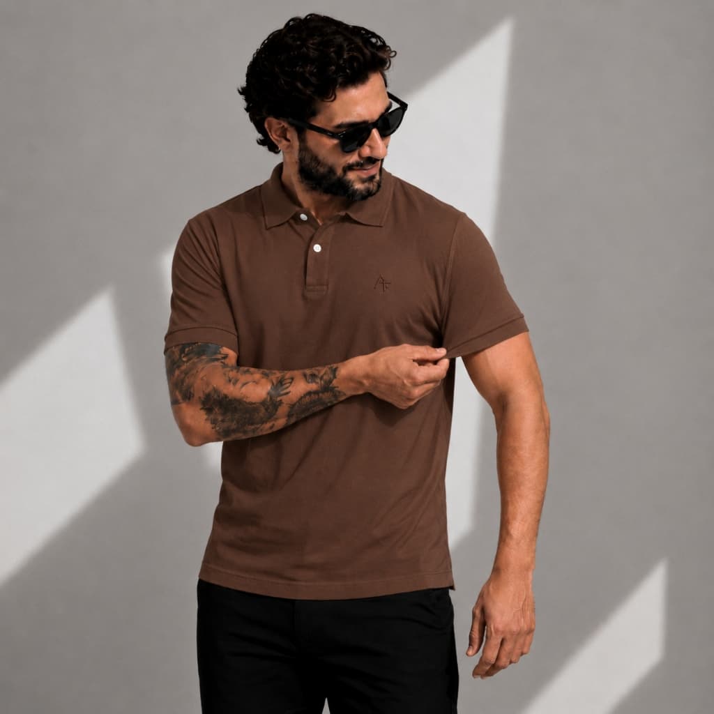 Camisa Polo Masculina 100% Algodão Manga Curta Casual Premium