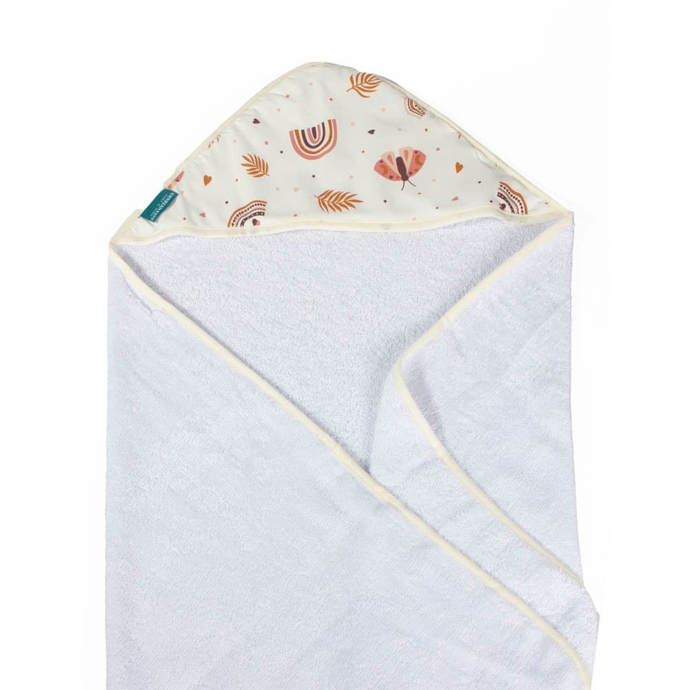 Toalha de banho Bebe Forrado em Fralda 100% Algodão Felpa Extra Macia Flanelado Com Touca para Pós Banho