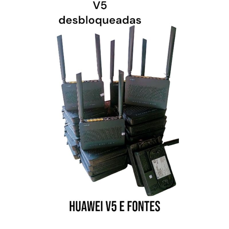 KIT 10 ONT ONU HUAWEI HG8145V5 Com fontes desbloqueadas GPON E EPON.